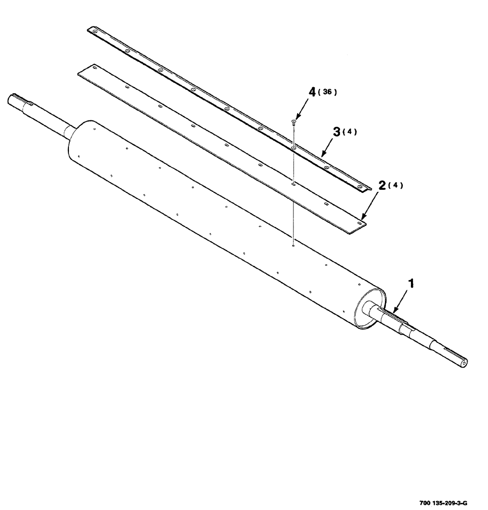 Схема запчастей Case IH RS561A - (6-004) - ROLLER ASSEMBLY,  FLAP (14) - BALE CHAMBER