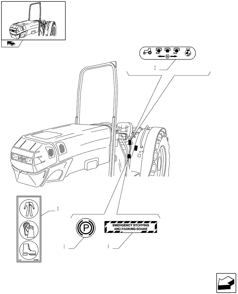 Схема запчастей Case IH FARMALL 85N - (1.98.0[12]) - DECALS - L/CAB (13) - DECALS