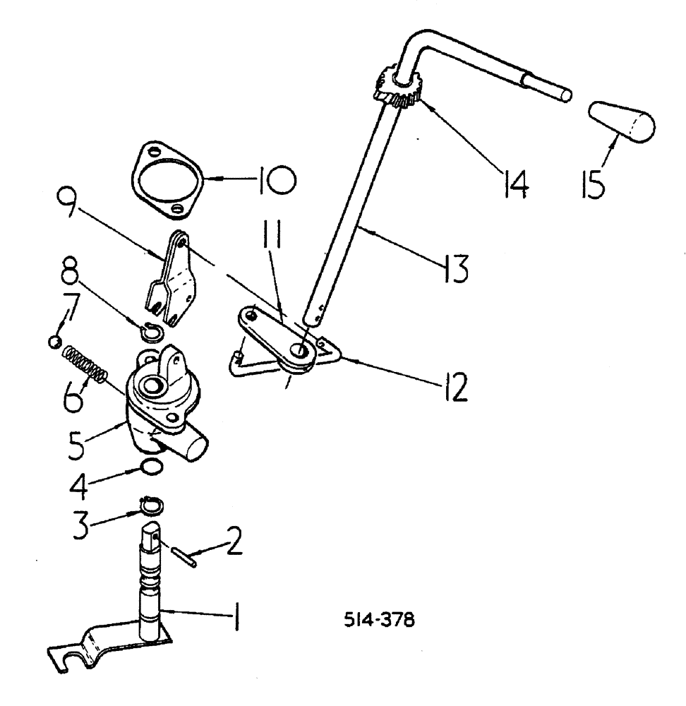 Схема запчастей Case IH 884 - (07-074) - TORQUE AMPLIFIER LEVER AND CONNECTIONS (04) - Drive Train