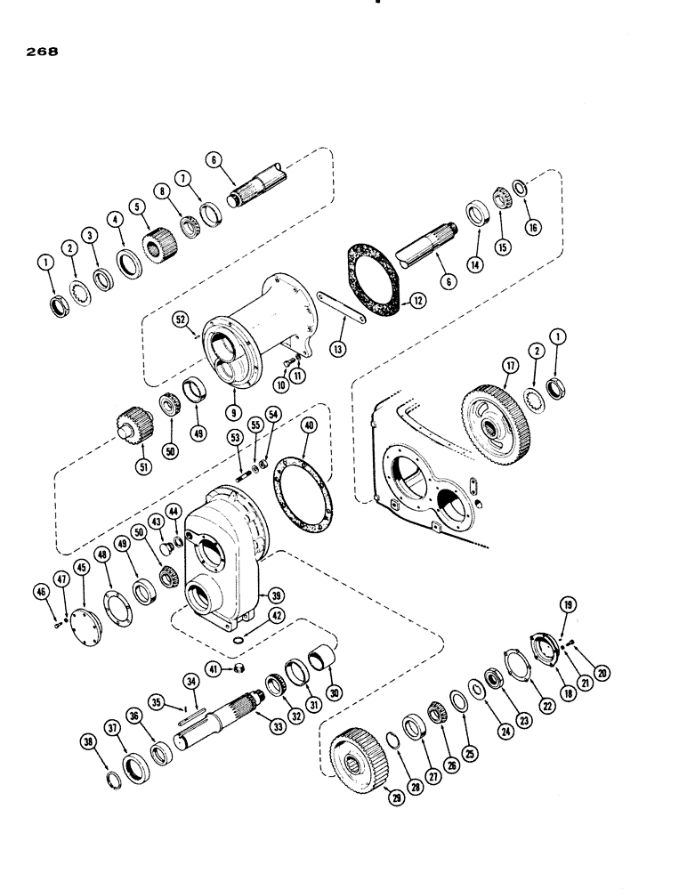 Схема запчастей Case IH 730 SERIES - (268) - REAR AXLE AND FINAL DRIVE, HIGH CLEARANCE (06) - POWER TRAIN