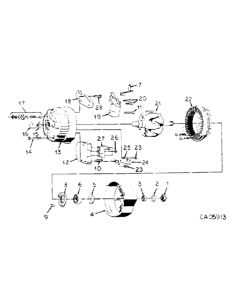 Схема запчастей Case IH 6588 - (08-17) - ELECTRICAL, ALTERNATOR-GENERATOR, DELCO-REMY, WITH INTEGRAL SOLID STATE VOLTAGE REGULATOR, 72 AMP (06) - ELECTRICAL