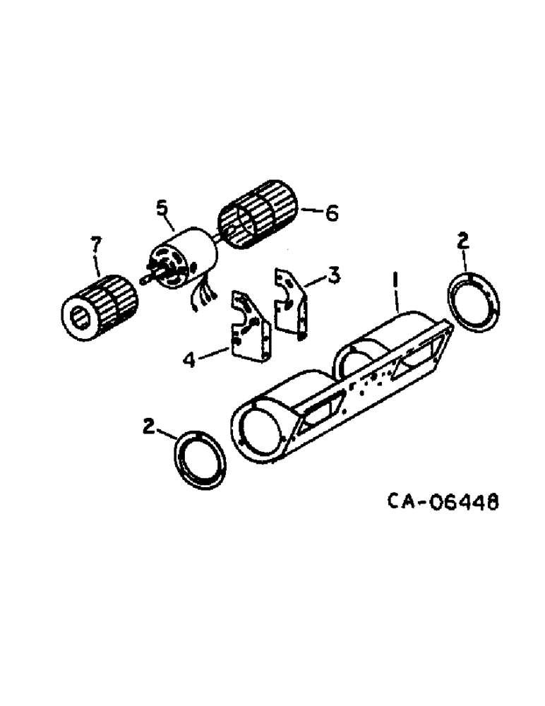 Схема запчастей Case IH 1470 - (13-21) - SUPERSTRUCTURE, CAB BLOWER ASSY (05) - SUPERSTRUCTURE