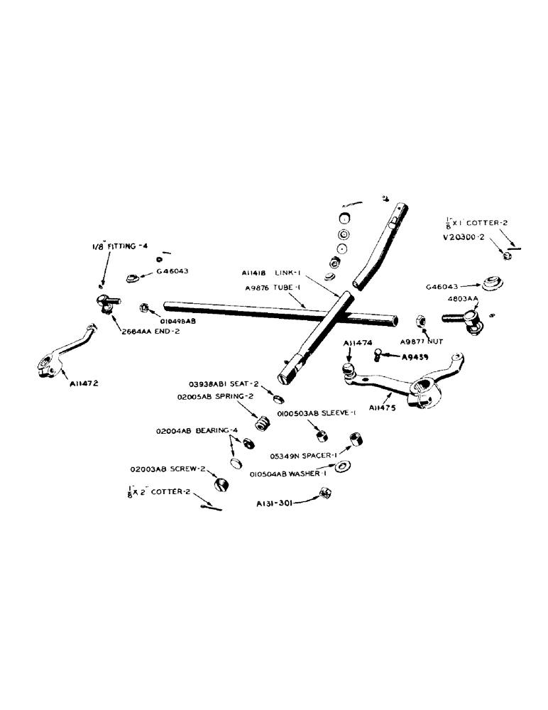 Схема запчастей Case IH 900 - (113) - STEERING ARMS AND TIE ROD (05) - STEERING