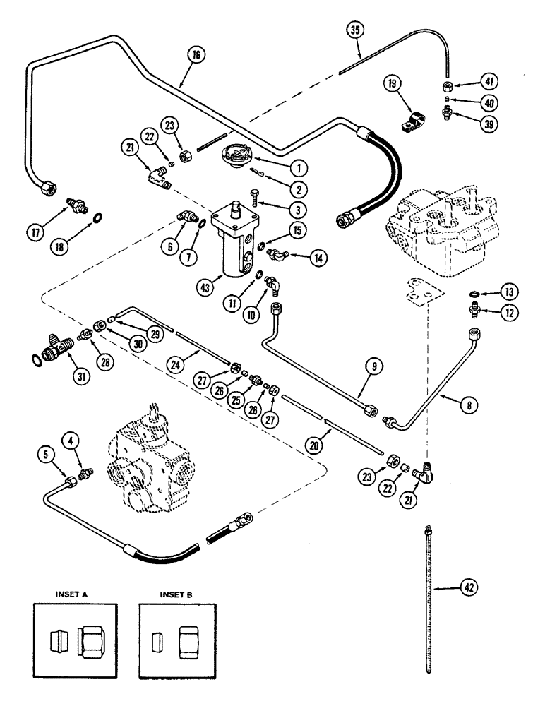 Схема запчастей Case IH 2290 - (7-350) - DIFFERENTIAL LOCK MECHANISM, TRANSMISSION SERIAL NUMBER 10211449 AND AFTER (07) - BRAKES