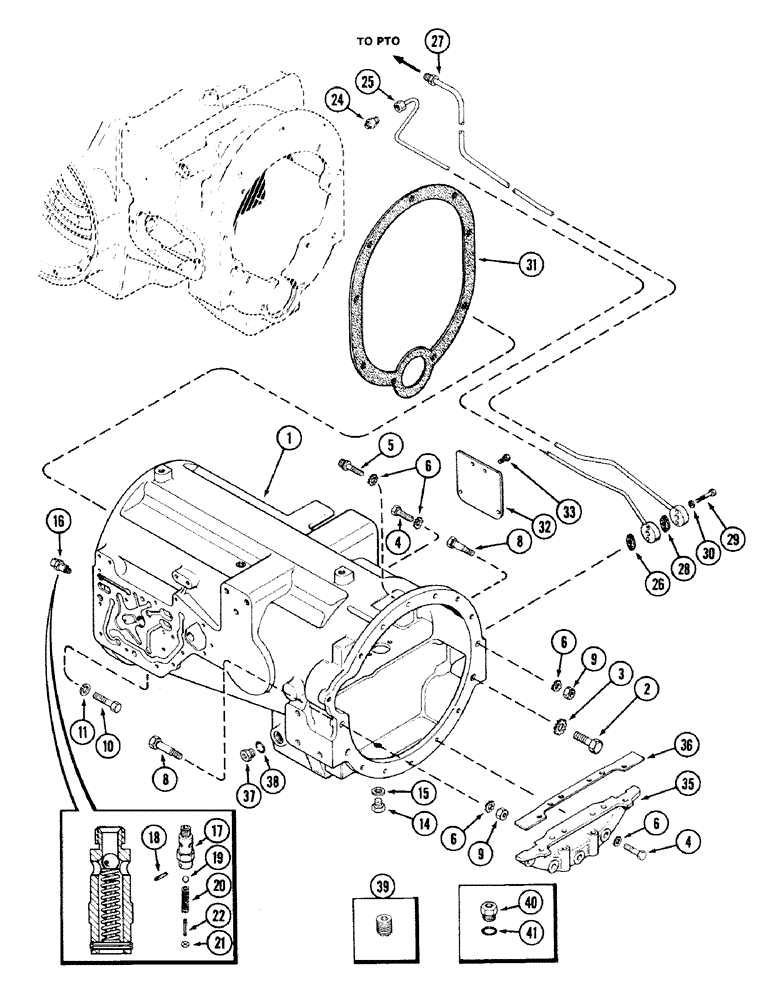 Схема запчастей Case IH 2594 - (6-002) - TORQUE TUBE (06) - POWER TRAIN