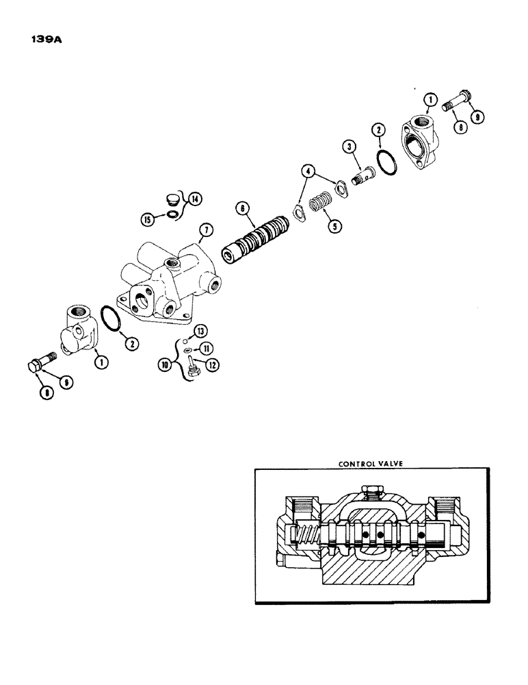 Схема запчастей Case IH 1200 - (139A) - L11825 CONTROL VALVE, 1ST USED TRACTOR SERIAL NUMBER 9806280 (05) - STEERING