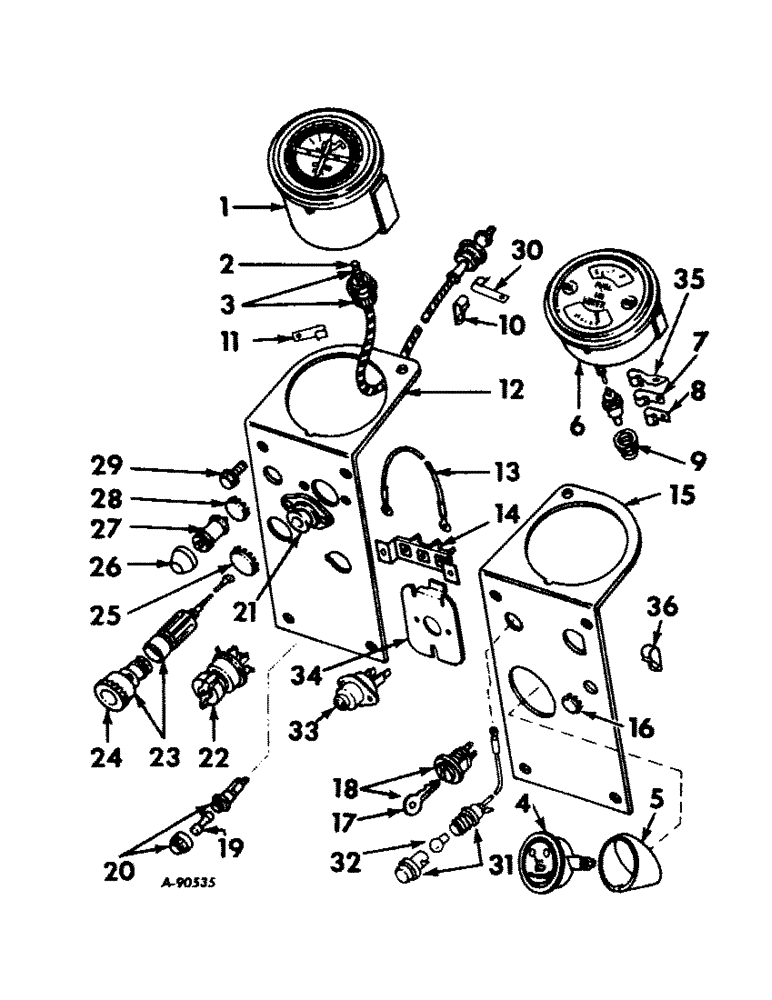 Схема запчастей Case IH 21256 - (H-02) - CONTROLS, ENGINE CONTROLS AND INSTRUMENTS Controls