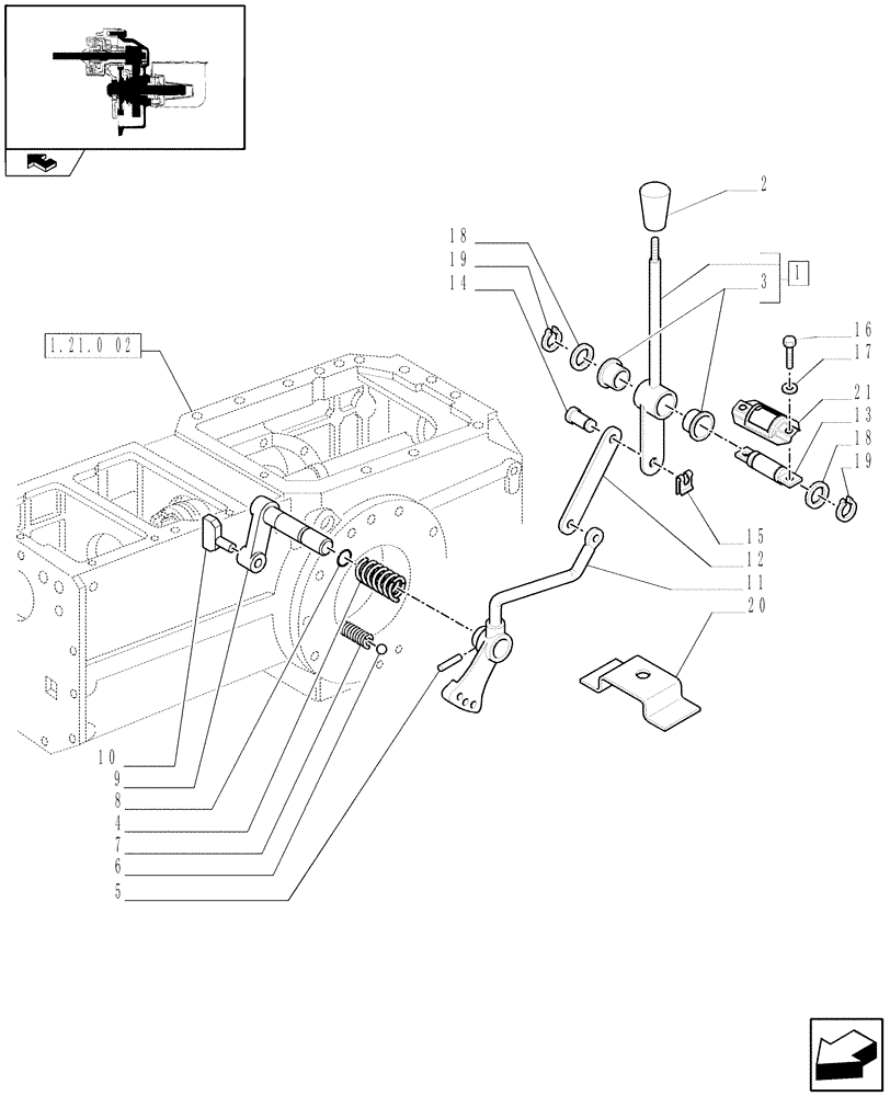 Схема запчастей Case IH FARMALL 80 - (1.80.2) - POWER TAKE-OFF CONTROLS (07) - HYDRAULIC SYSTEM