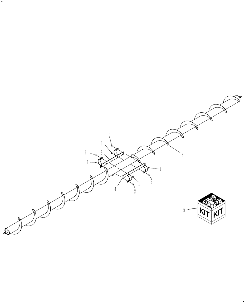 Схема запчастей Case IH DHX252 - (20.06.09[2]) - CROSS AUGER PADDLE, FROM PIN Y8ZB00545 (12) - MAIN FRAME