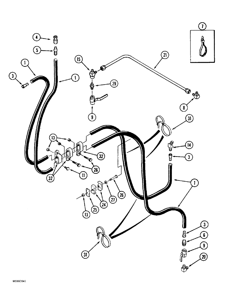 Схема запчастей Case IH 9350 - (3-02) - FUEL LINES (03) - FUEL SYSTEM