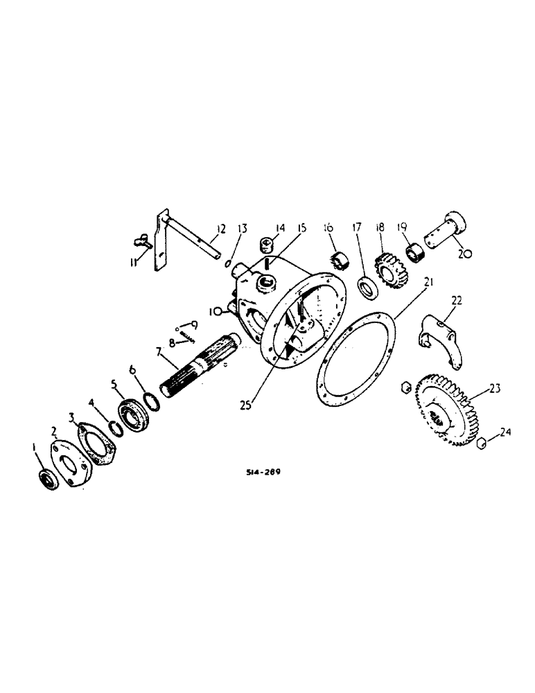 Схема запчастей Case IH 684 - (07-37) - DRIVE TRAIN, SIDE DRIVE POWER TAKE-OFF ATTACHMENT (04) - Drive Train