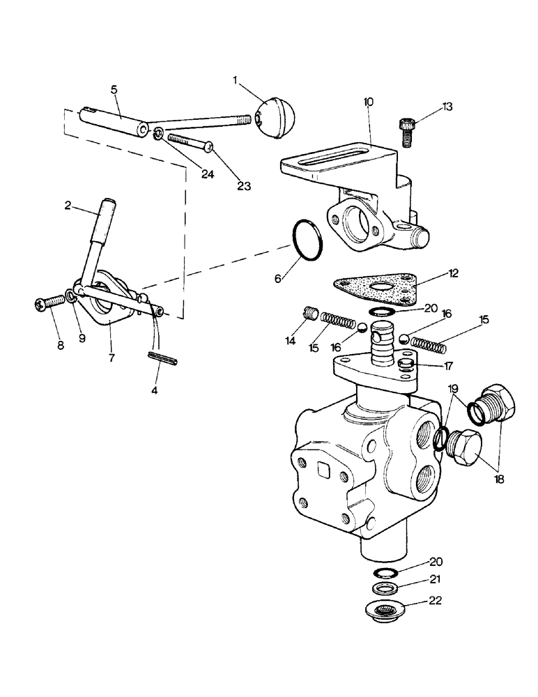 Схема запчастей Case IH 1390 - (K-18) - THREE WAY VALVE ASSEMBLY (07) - HYDRAULICS