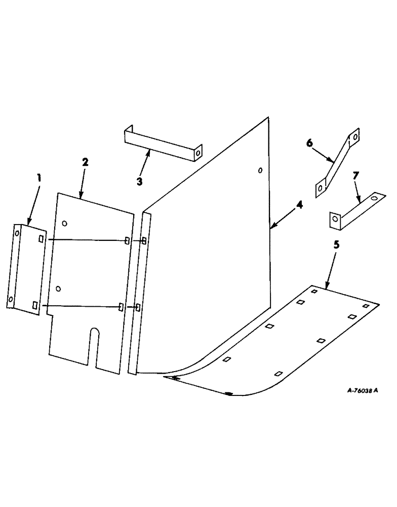 Схема запчастей Case IH 503 - (278) - FAN SHIELD ATTACHMENTS, FOR USE WITH FAN BOTTOM SHIELD ATTACHMENT (88) - ACCESSORIES