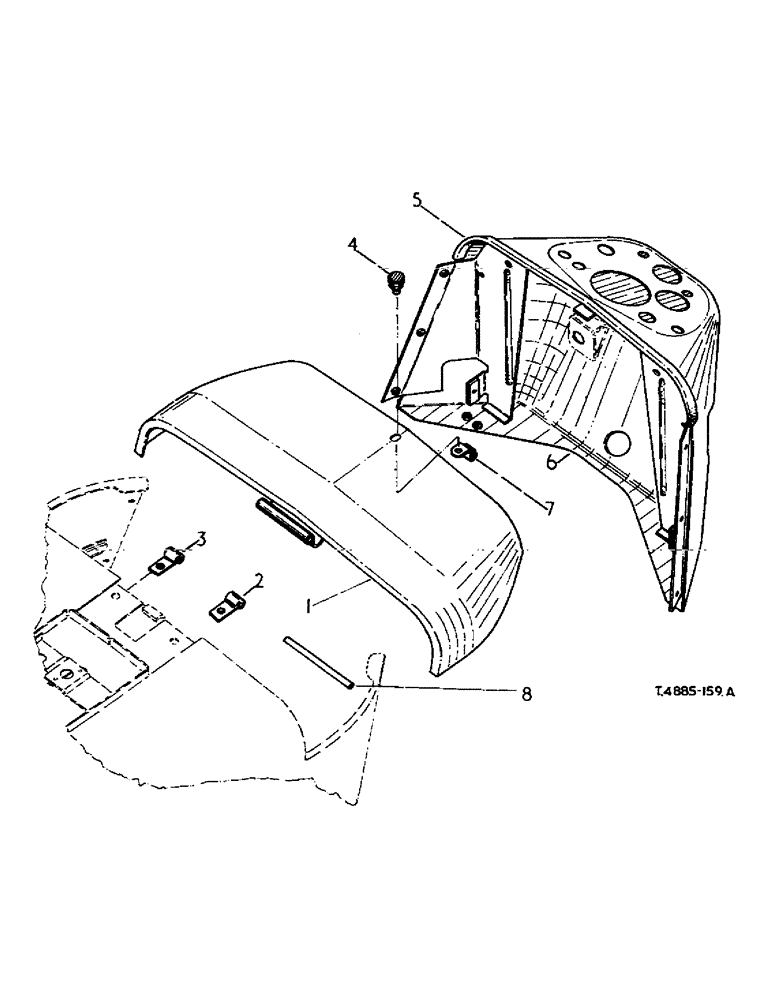 Схема запчастей Case IH 276 - (4-09) - INSTRUMENT SHROUD AND BATTERY COVER (09) - CHASSIS