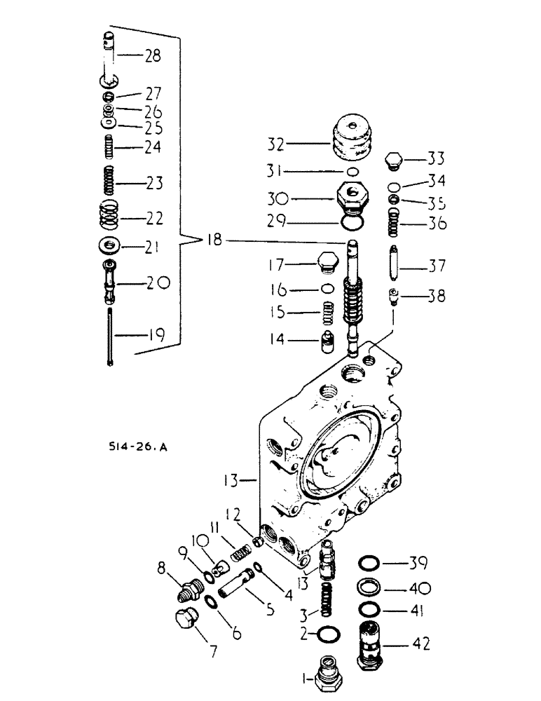 Схема запчастей Case IH 278 - (10-039) - MULTIPLE CONTROL VALVE (07) - HYDRAULICS