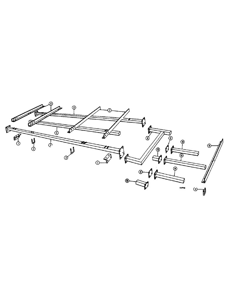 Схема запчастей Case IH FC-SERIES - (18) - MAIN FRAME AND EXTENSION, 18 