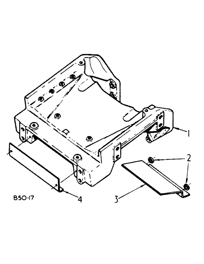 Схема запчастей Case IH 385 - (14-01) - SUSPENSION, FRONT BOLSTER Suspension