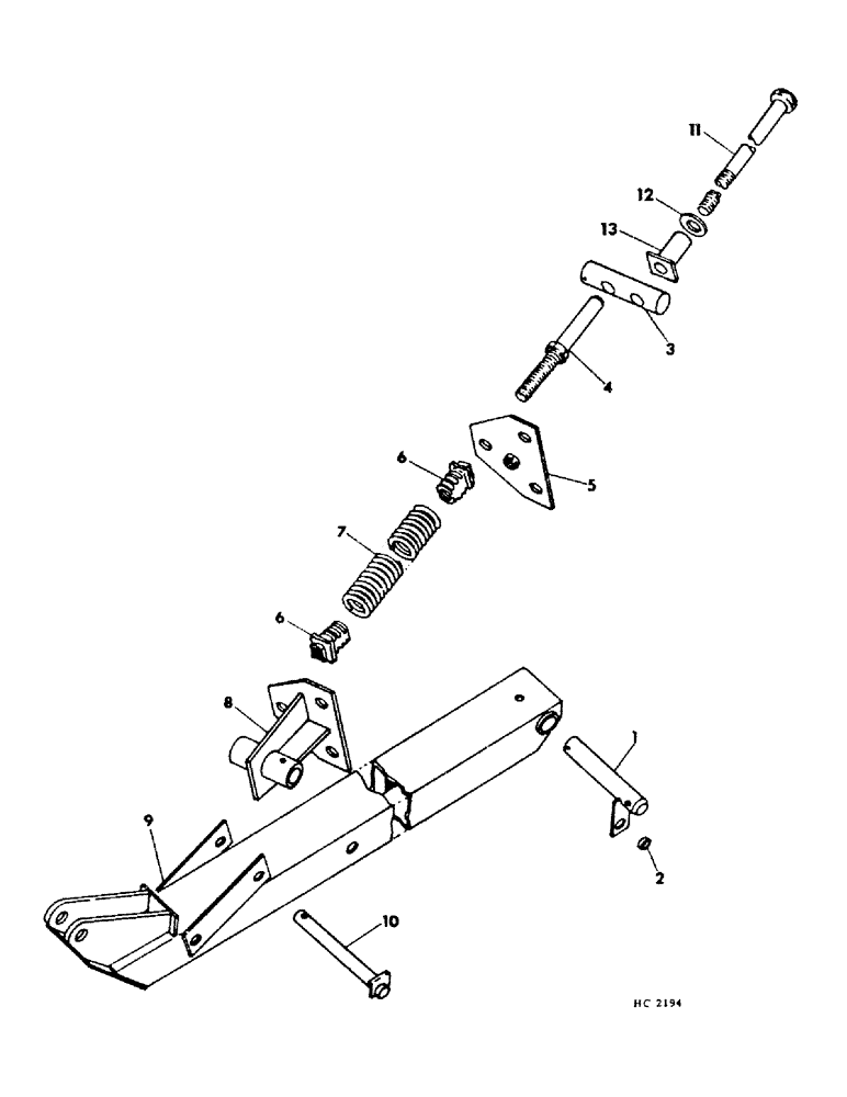 Схема запчастей Case IH SINGLE - (A-30) - SINGLE OVERSHOT AUGER HEADER, HEADER FLOTATION AND ARM, 275 