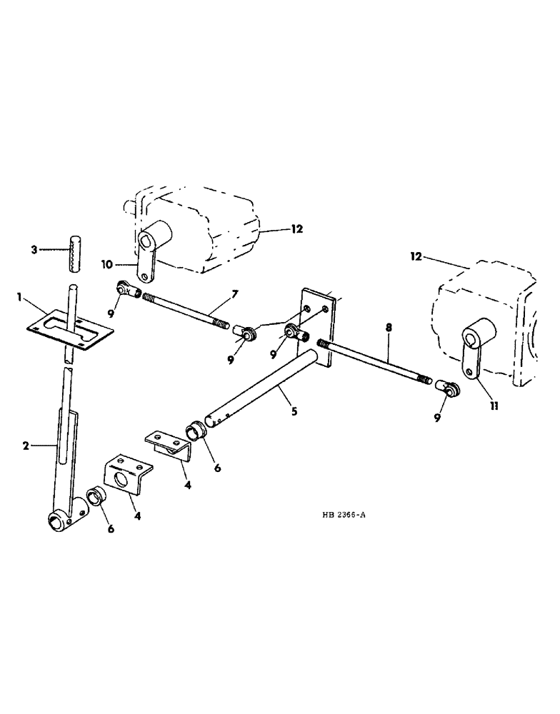 Схема запчастей Case IH 4000 - (07-14) - DRIVE TRAIN, TWO SPEED VARIABLE CONTROLS (04) - Drive Train