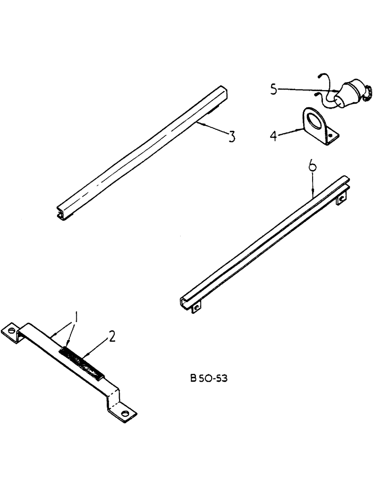 Схема запчастей Case IH 268 - (08-034) - FENDER CONDUIT AND 2-PIN SOCKET, MACHINES NOT FITTED WITH CAB (06) - ELECTRICAL