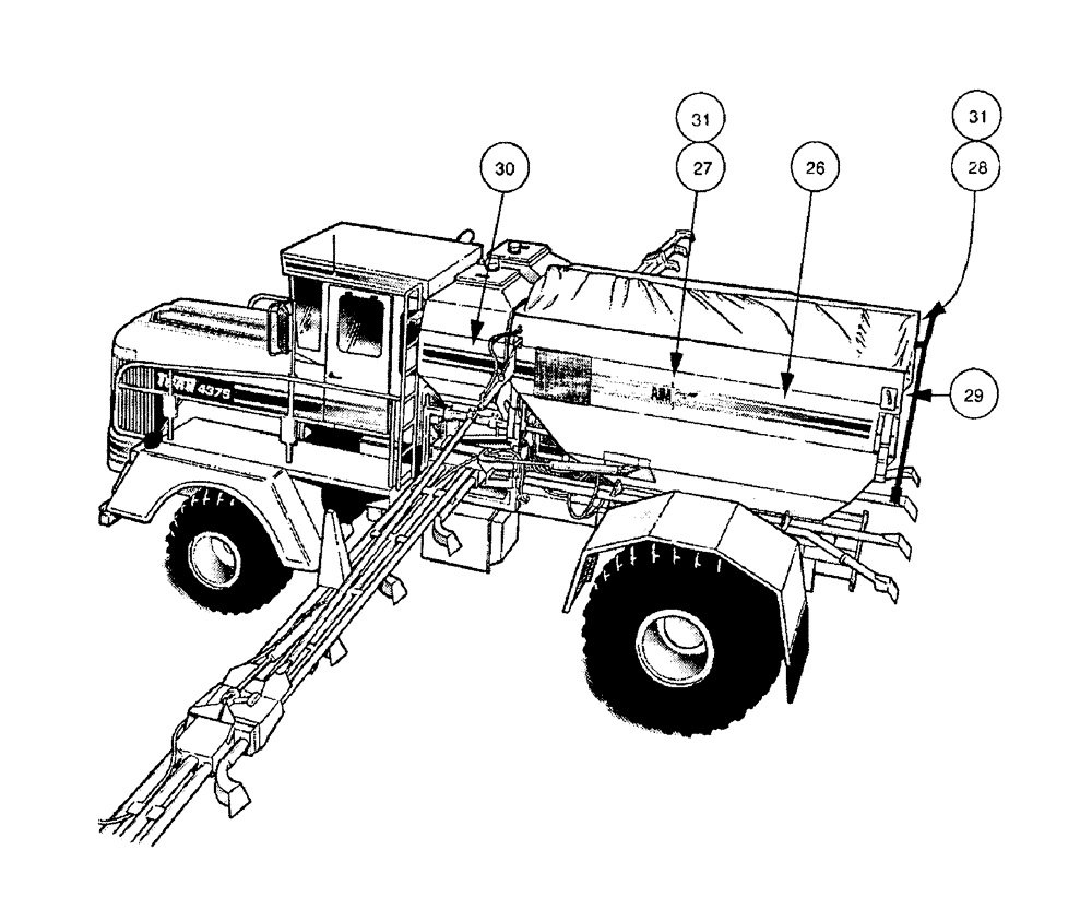 Схема запчастей Case IH 437 - (14-005) - DECALS Tarps Decals/ Miscellaneous