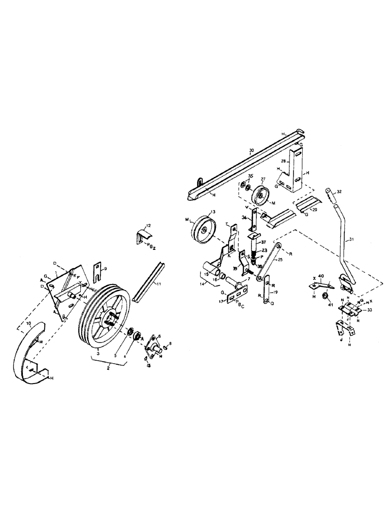 Схема запчастей Case IH 6000 - (9-04) - HEADER DRIVE (09) - CHASSIS