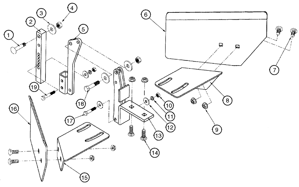 Схема запчастей Case IH 2240 - (09-23) - LISTING WING ASSY 