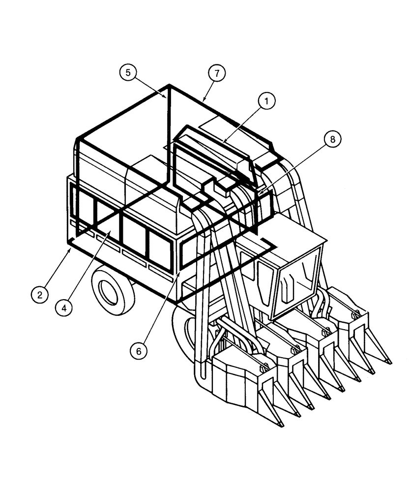 Схема запчастей Case IH 2155 - (9D-02) - MAJOR BASKET ASSEMBLIES (16) - BASKET