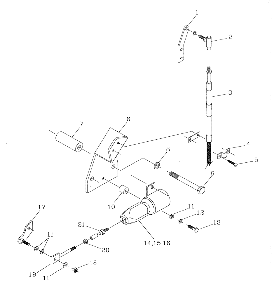 Схема запчастей Case IH 7700 - (C04[02]) - ENGINE SHUTDOWN AND THROTTLE {125} Engine & Engine Attachments