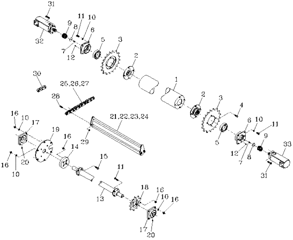 Схема запчастей Case IH 7700 - (A08[02]) - ELEVATOR DRIVE Mainframe & Functioning Components