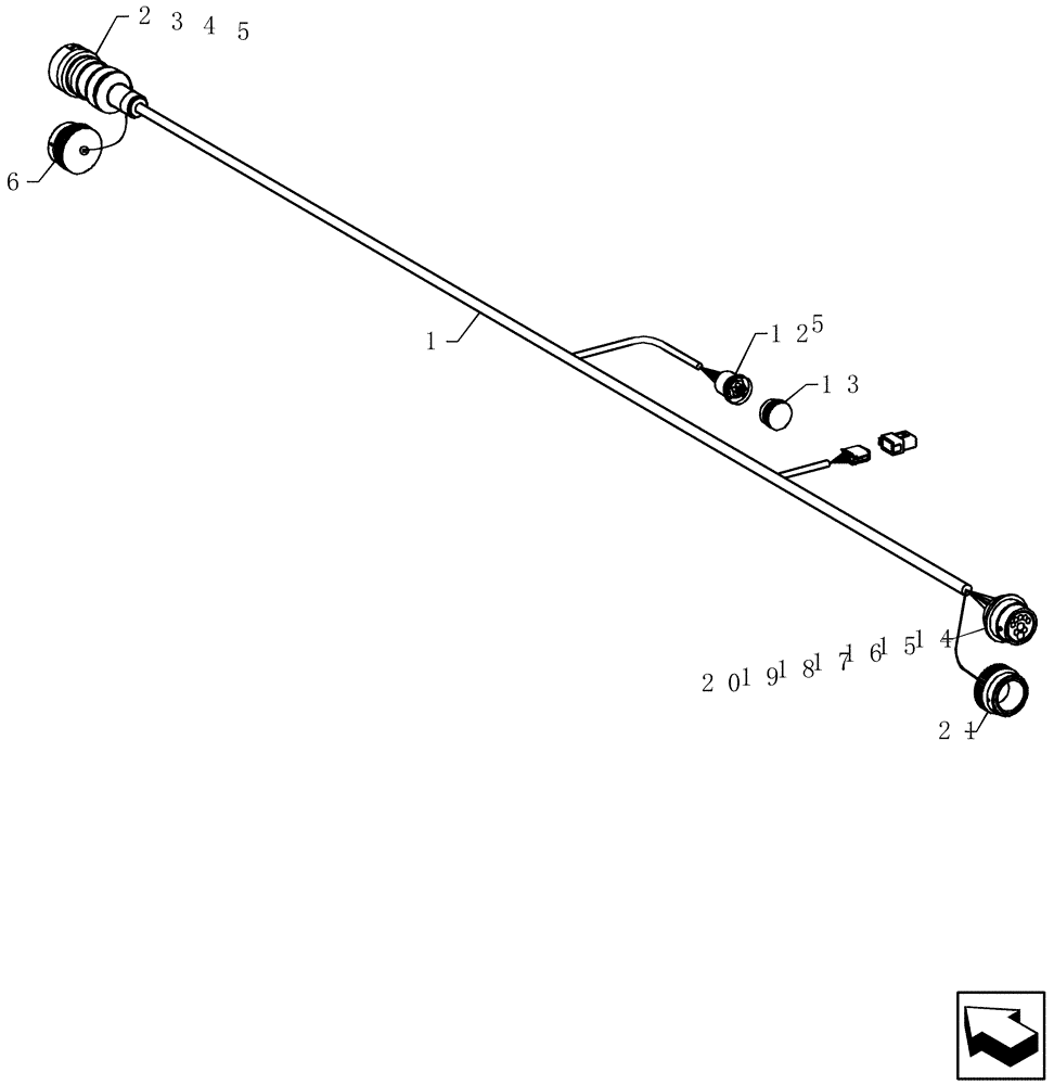 Схема запчастей Case IH 40 - (55.100.01) - SEED TOOL HARNESS (55) - ELECTRICAL SYSTEMS