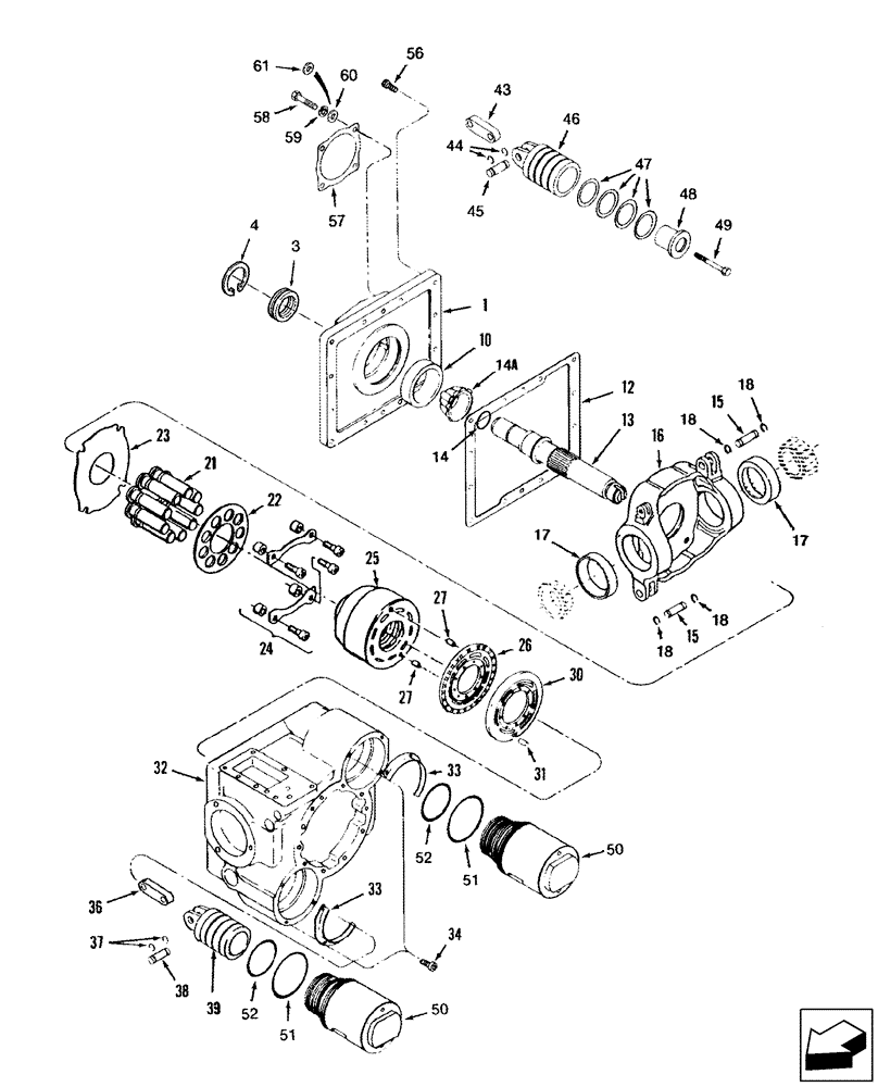 Схема запчастей Case IH 2588 - (29.212.14) - HYDROSTATIC MOTOR ASSY - TWO SPEED (29) - HYDROSTATIC DRIVE