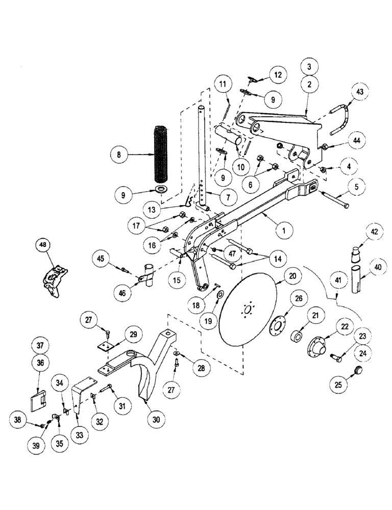 Схема запчастей Case IH CONCORD - (B30) - OPENERS, CONVENTIONAL 