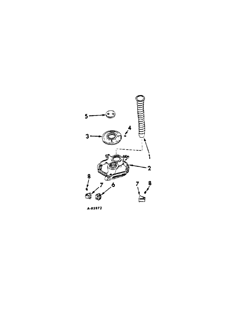 Схема запчастей Case IH 87 - (Q-06) - HOPPER BRACKET, ONE PER ROW, 1966 TO 1977 