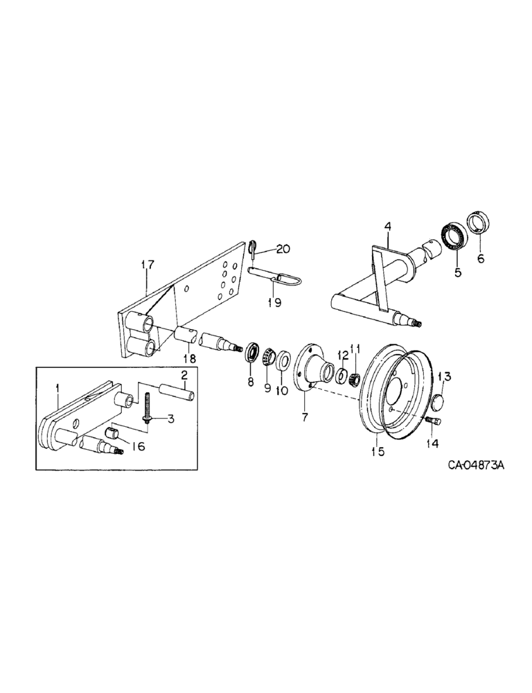 Схема запчастей Case IH 354 - (AS-06) - WHEEL, AXLE AND HUB UNIT 