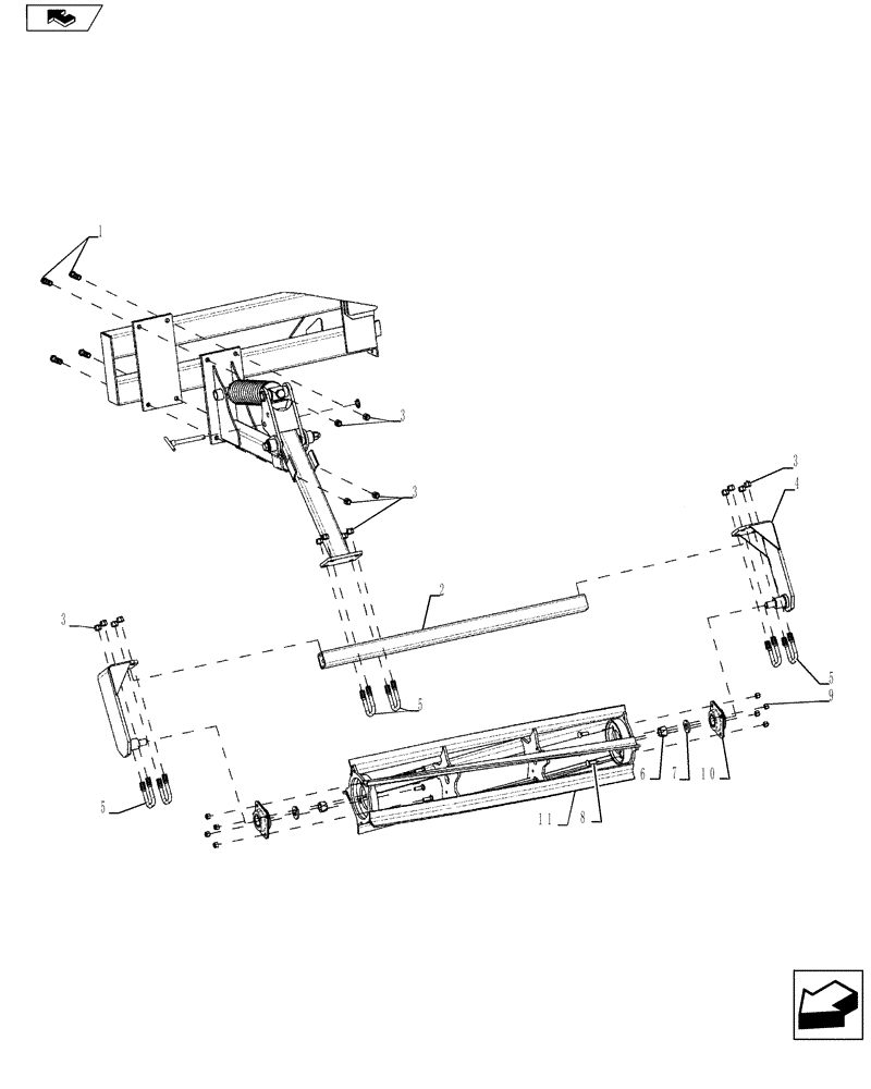 Схема запчастей Case IH 870 - (75.200.15[01]) - DOUBLE EDGE REEL (75) - SOIL PREPARATION