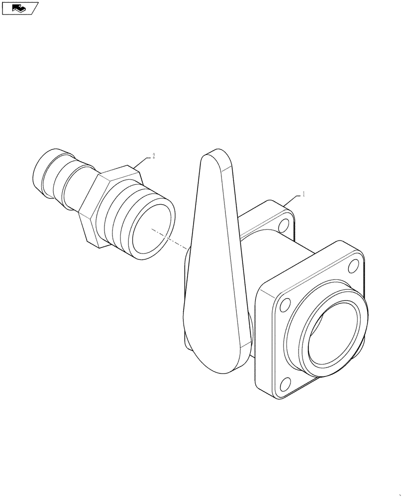 Схема запчастей Case IH 4420 - (09-007) - VALVE PLUMBING GROUP, LO-FLOW Liquid Plumbing