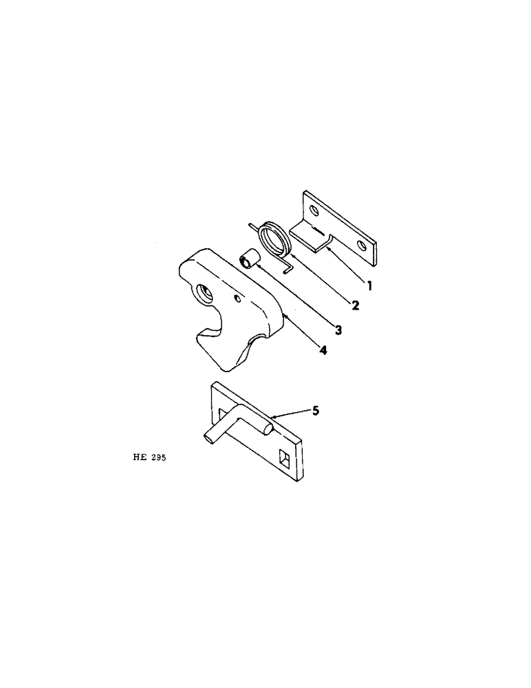 Схема запчастей Case IH 300 - (36[1]) - GRAIN HOPPER LID FASTENER 