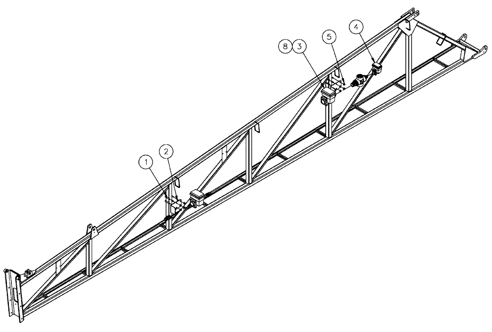 Схема запчастей Case IH SPX4410 - (09-078) - BOOM, RH - LH CONTROL VALVES Liquid Plumbing