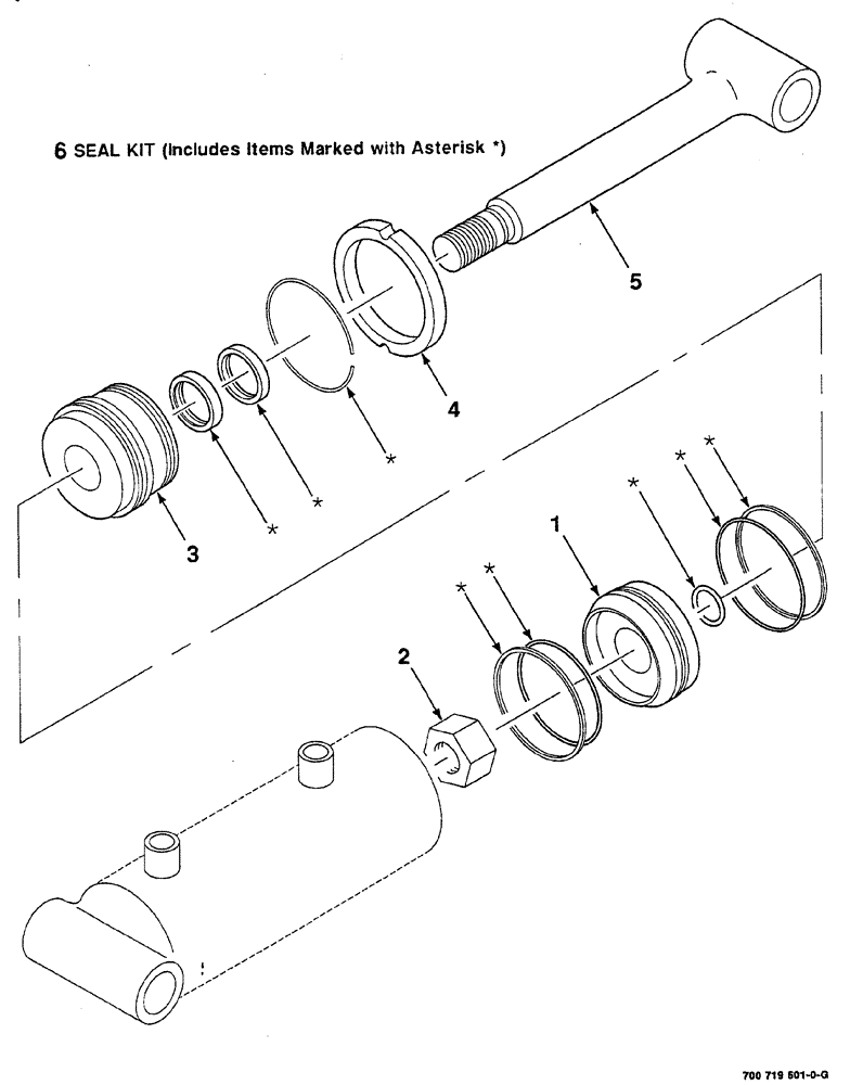 Схема запчастей Case IH 8870 - (08-44) - HYDRAULIC SLAVE CYLINDER ASSEMBLY - RIGHT (S.N. CFH0189039 AND LATER) (35) - HYDRAULIC SYSTEMS