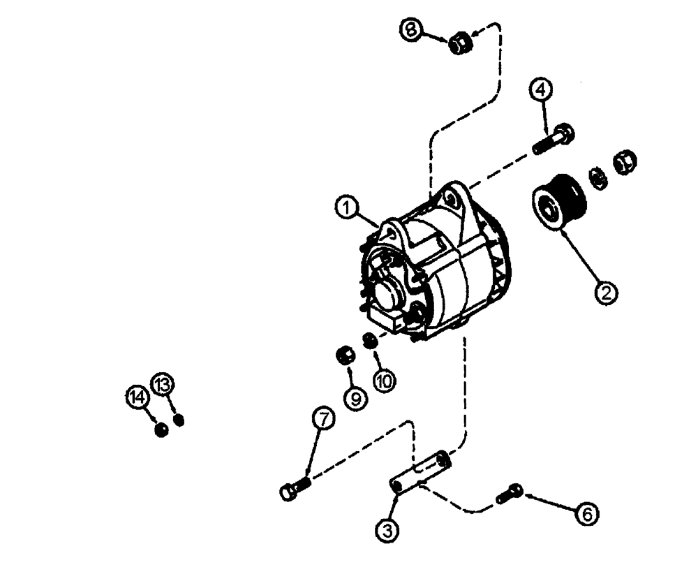 Схема запчастей Case IH FLX3300B - (02-024) - ALTERNATOR GROUP (01) - ENGINE