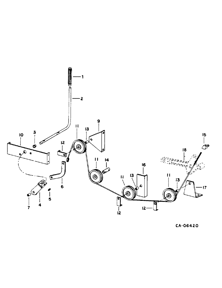 Схема запчастей Case IH 1460 - (17-165) - GRAIN TANK UNLOADER CONTROL Mounted Equipment