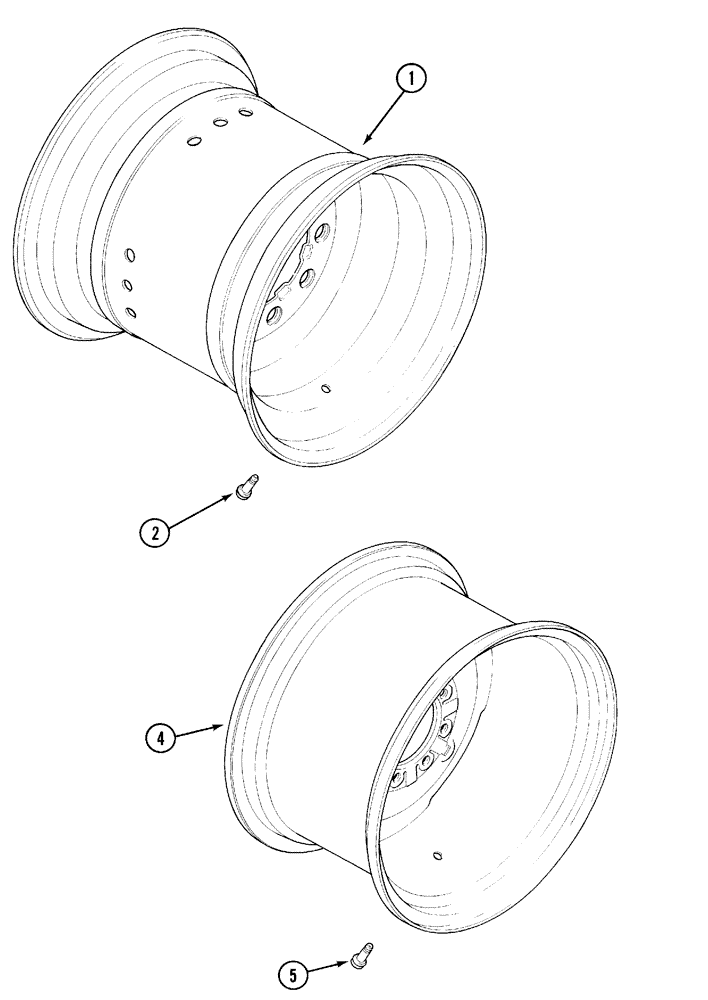 Схема запчастей Case IH C100 - (06-46) - REAR WHEELS (06) - POWER TRAIN