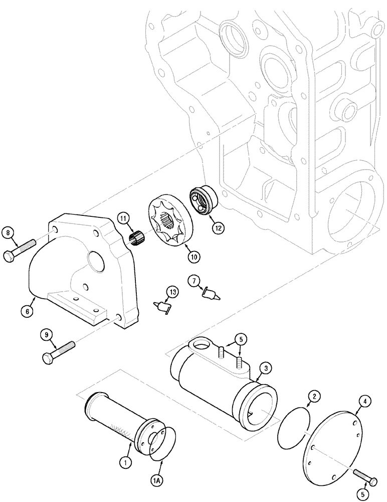 Схема запчастей Case IH MX150 - (06-22) - OIL PUMP AND FILTER (21) - TRANSMISSION