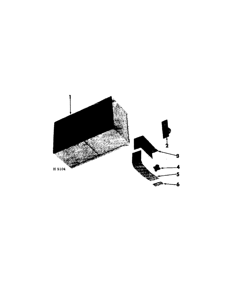 Схема запчастей Case IH 110 - (01-13[B]) - SINGLE REAR FURROW WHEEL WEIGHT BOX ATTACHMENT 