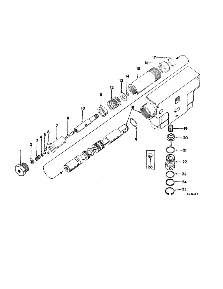 Схема запчастей Case IH 706 - (F-28) - HYDRAULICS SYSTEM, HYDRAULIC CONTROL VALVE (07) - HYDRAULIC SYSTEM