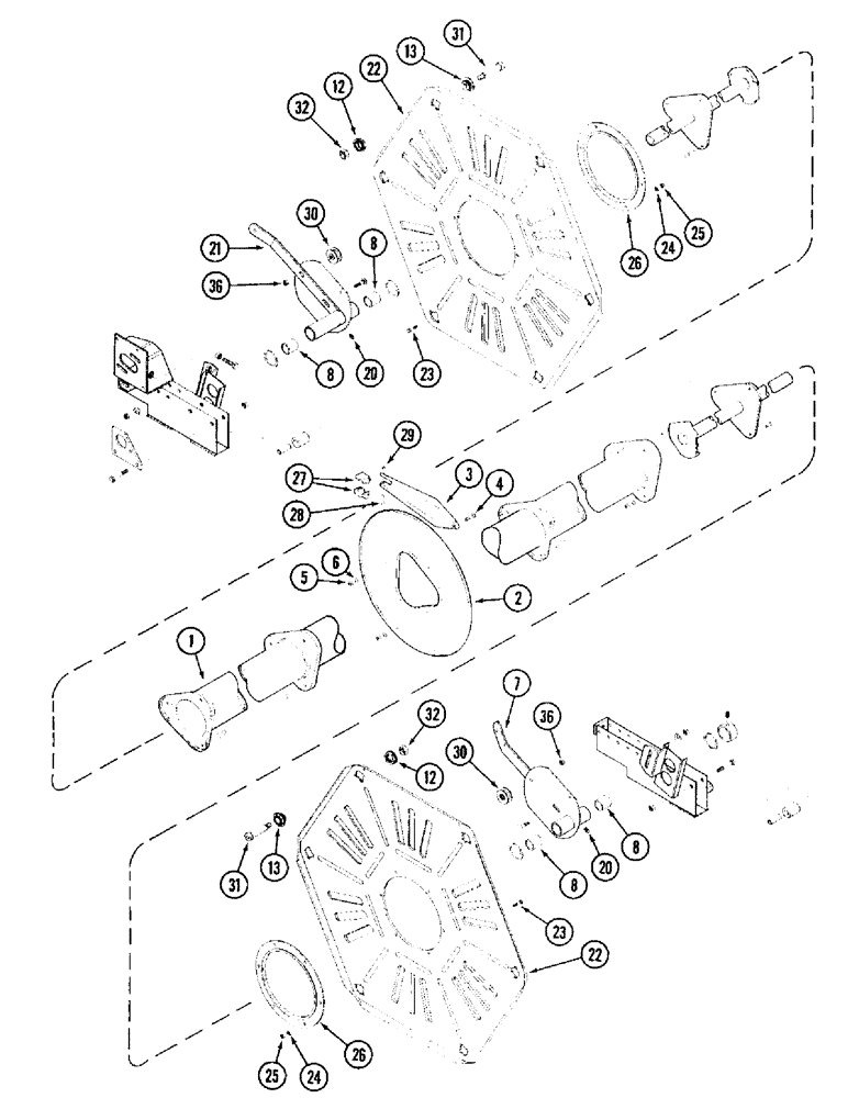 Схема запчастей Case IH 1020 - (9A-02) - 6 BAT REEL, STEEL TINES (09) - CHASSIS/ATTACHMENTS