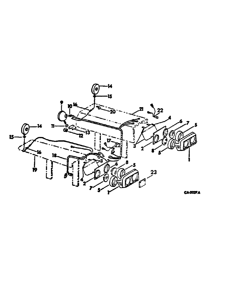 Схема запчастей Case IH 674 - (08-15) - ELECTRICAL, DELUXE FENDER WIRING (06) - ELECTRICAL