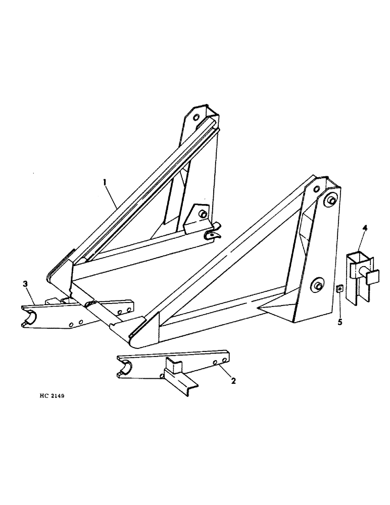 Схема запчастей Case IH 2250 - (E-02) - FRAME AND BRACKETS (00) - COMPLETE MACHINE