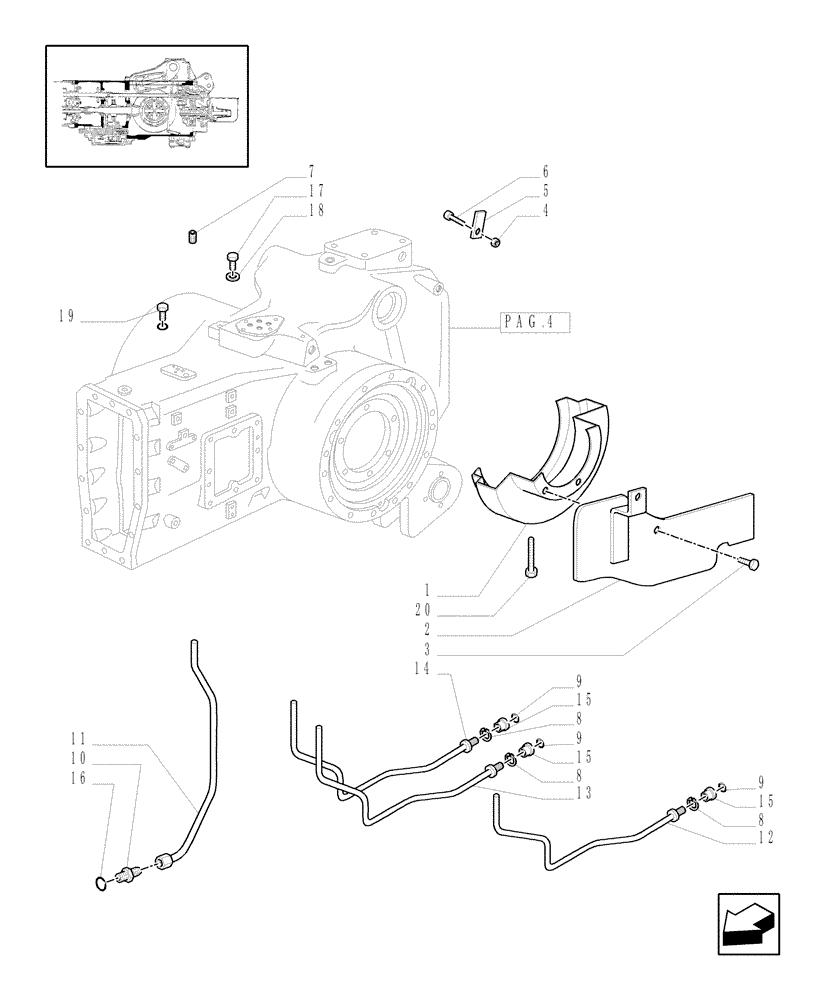 Схема запчастей Case IH MXM190 - (1.21.0/01[05]) - HOUSING, GEARS (03) - TRANSMISSION